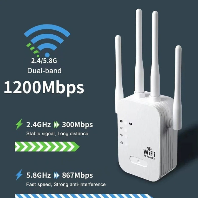 Strong WiFi Signal Amplifier for Fast Internet Connection