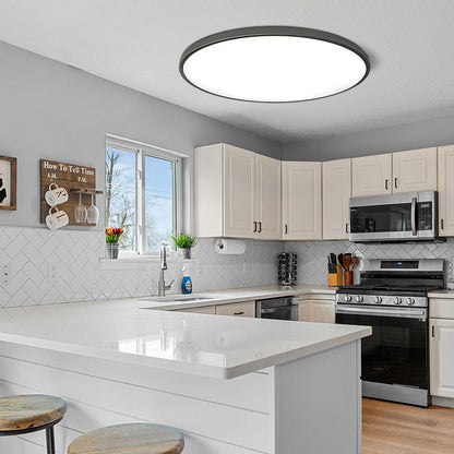 Sleek Circular LED Ceiling Fixtures Flush Mount Light - Pexav