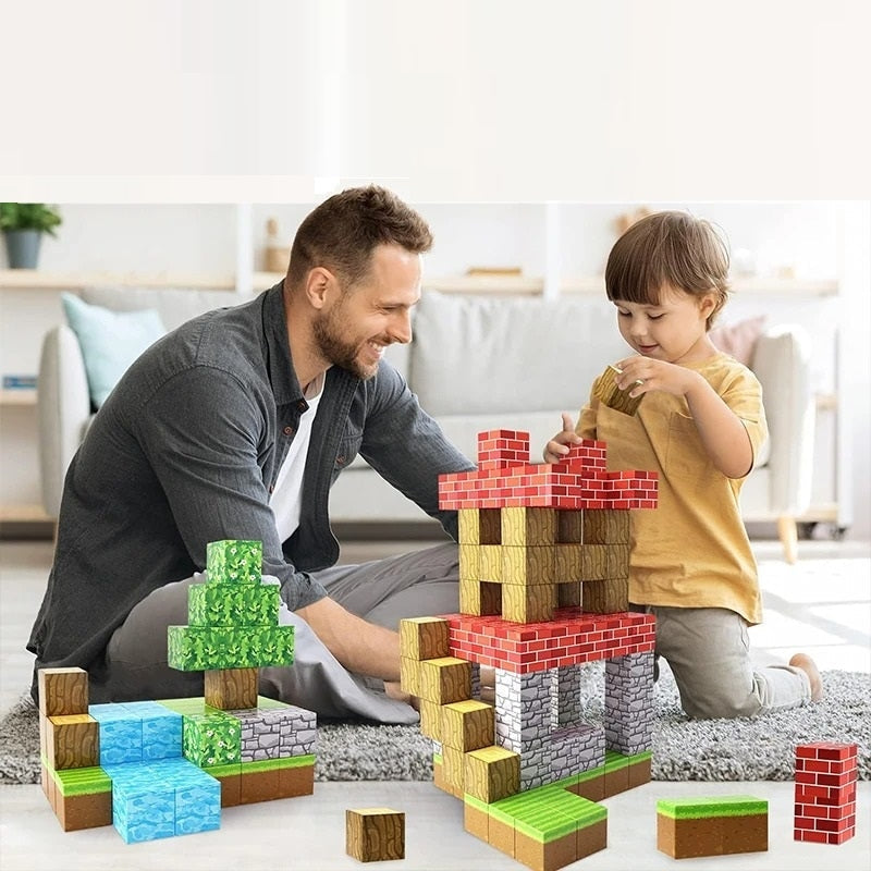Vibrant Magnetic Construction Blocks Toy for Children - Pexav