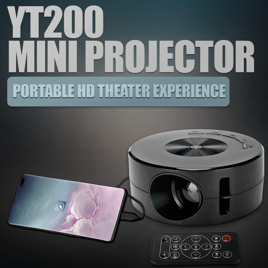 Compact HD Portable Home Projector