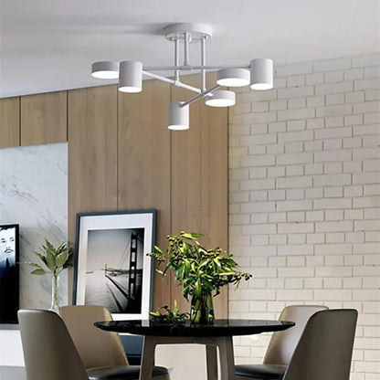 Stylish 6 Light Adjustable Ceiling Fixture for Modern Homes