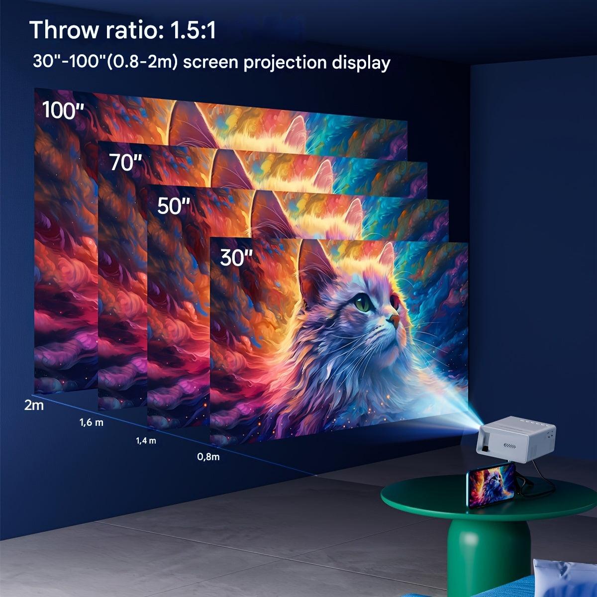 Compact 3000 Lumen Portable HD Projector