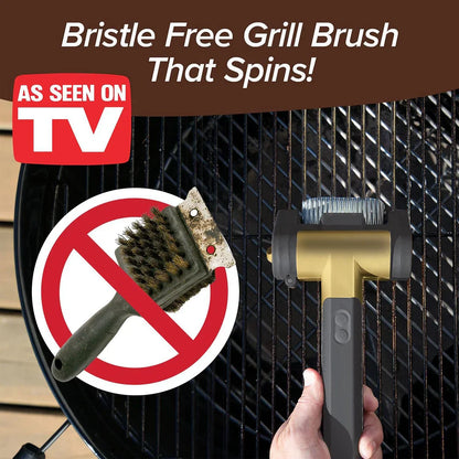 Easy Grill Brush Cleaner, LED Light & Fast Rotation