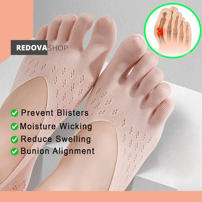 Comfortable 5 Pack Ladies Toe Socks