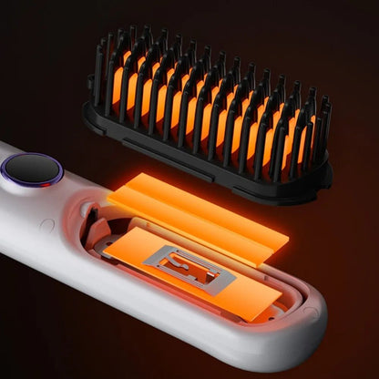 Travel Hair Straightener Brush Set