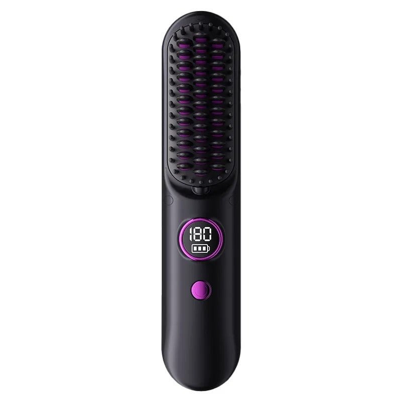 Travel Hair Straightener Brush Set