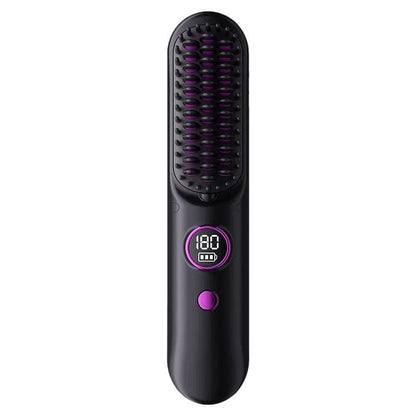 Travel Hair Straightener Brush Set