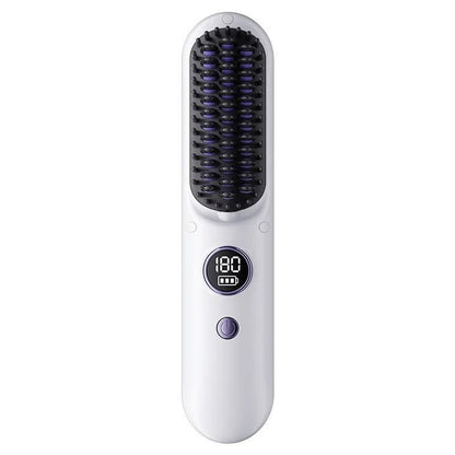 Travel Hair Straightener Brush Set