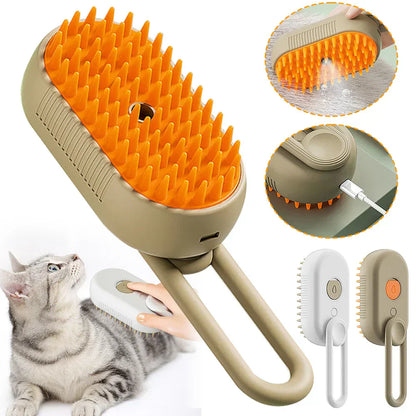 Multi-Function Pet Grooming Steamer Brush - Pexav