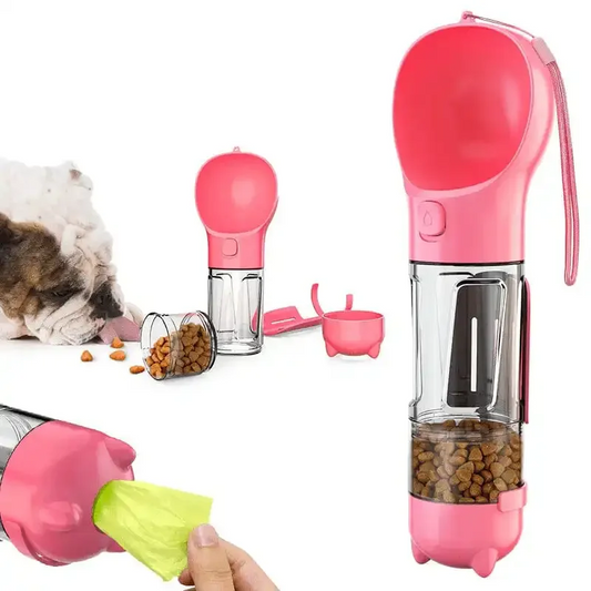 Collapsible Travel Pet Water Bowl Bottle - Pexav
