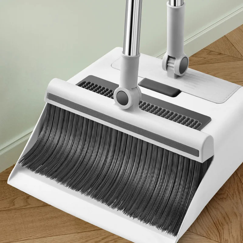 3-in-1 Broom and Dustpan Set with Floor Brush – Ergonomic Anti-Hair Technology for Efficient Cleaning in Home and Kitchen 4