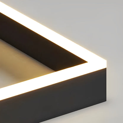 Stylish Dimmable LED Black Ceiling Light with Remote