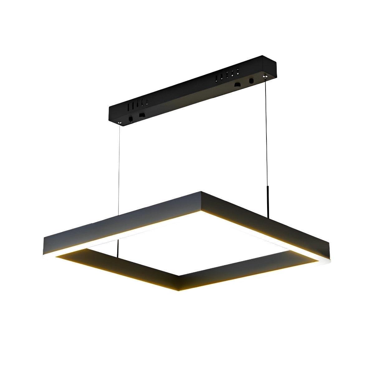 Stylish Dimmable LED Black Ceiling Light with Remote