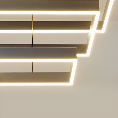 Stylish Dimmable LED Black Ceiling Light with Remote
