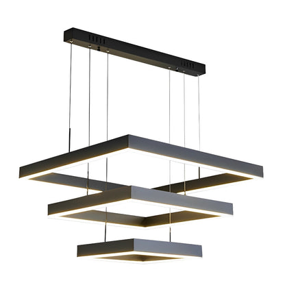 Stylish Dimmable LED Black Ceiling Light with Remote
