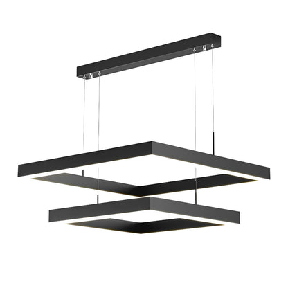 Stylish Dimmable LED Black Ceiling Light with Remote