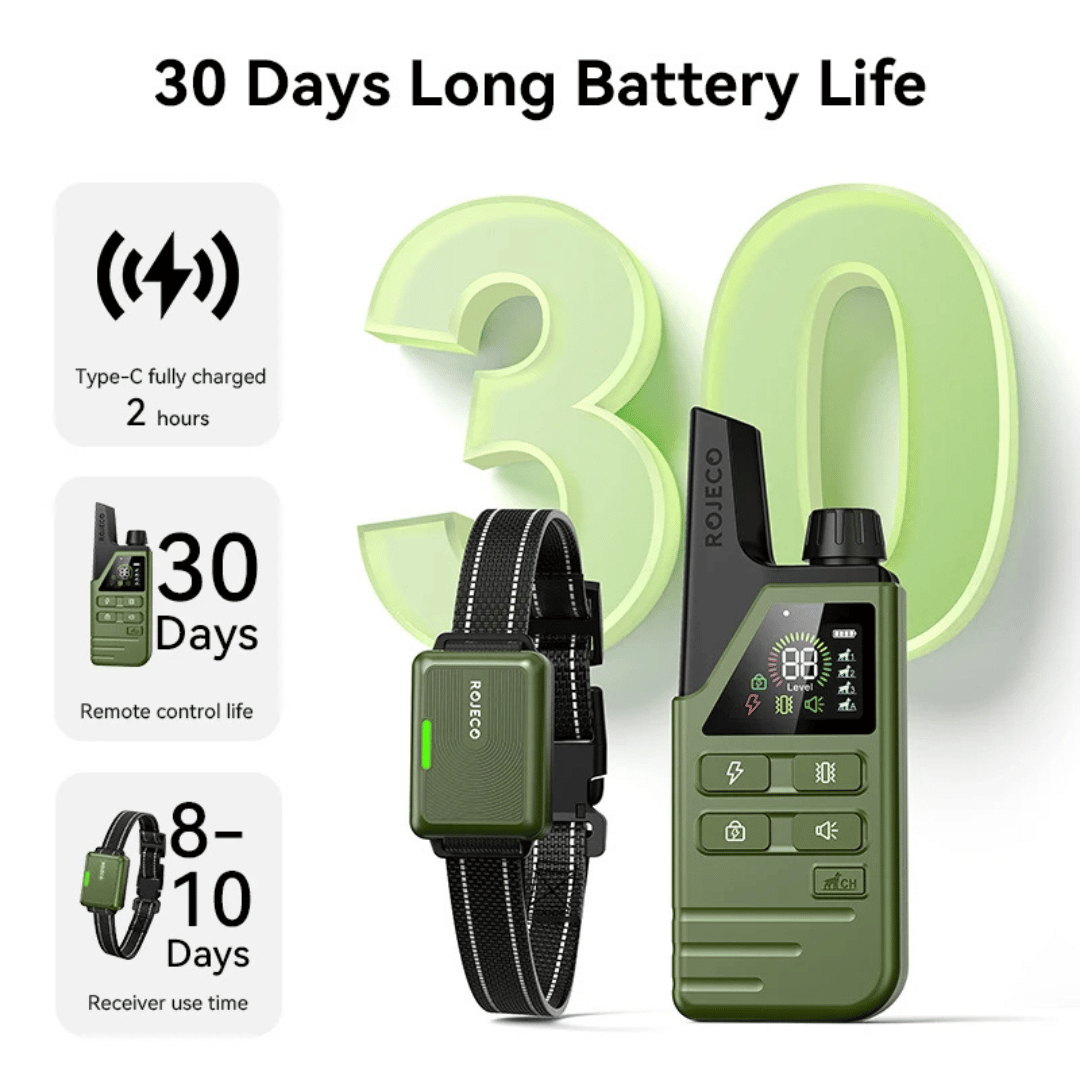 Advanced 300m Dog Training Collar with LCD Remote