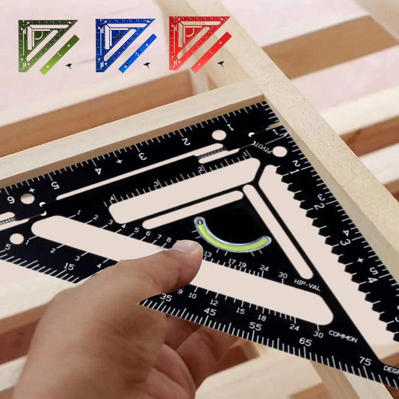 Accurate Rafter Square Tool with Level and Marking Guide