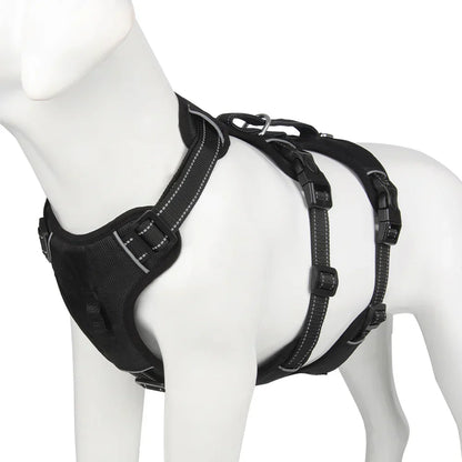 SafeWalk Padded - Reflective No-Pull Dog Vest with Control Handle