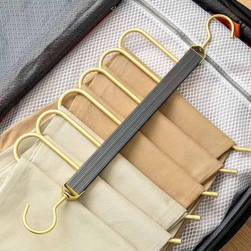 Compact Closet Pants Hanger – Slim Aluminum Organizer