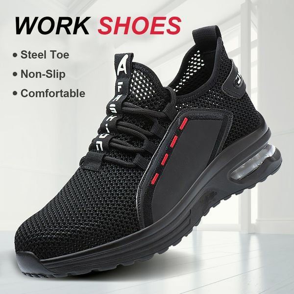 Comfortable Steel Toe Boots - Durable Non Slip Work Sneakers