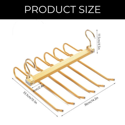 Compact Closet Pants Hanger – Slim Aluminum Organizer
