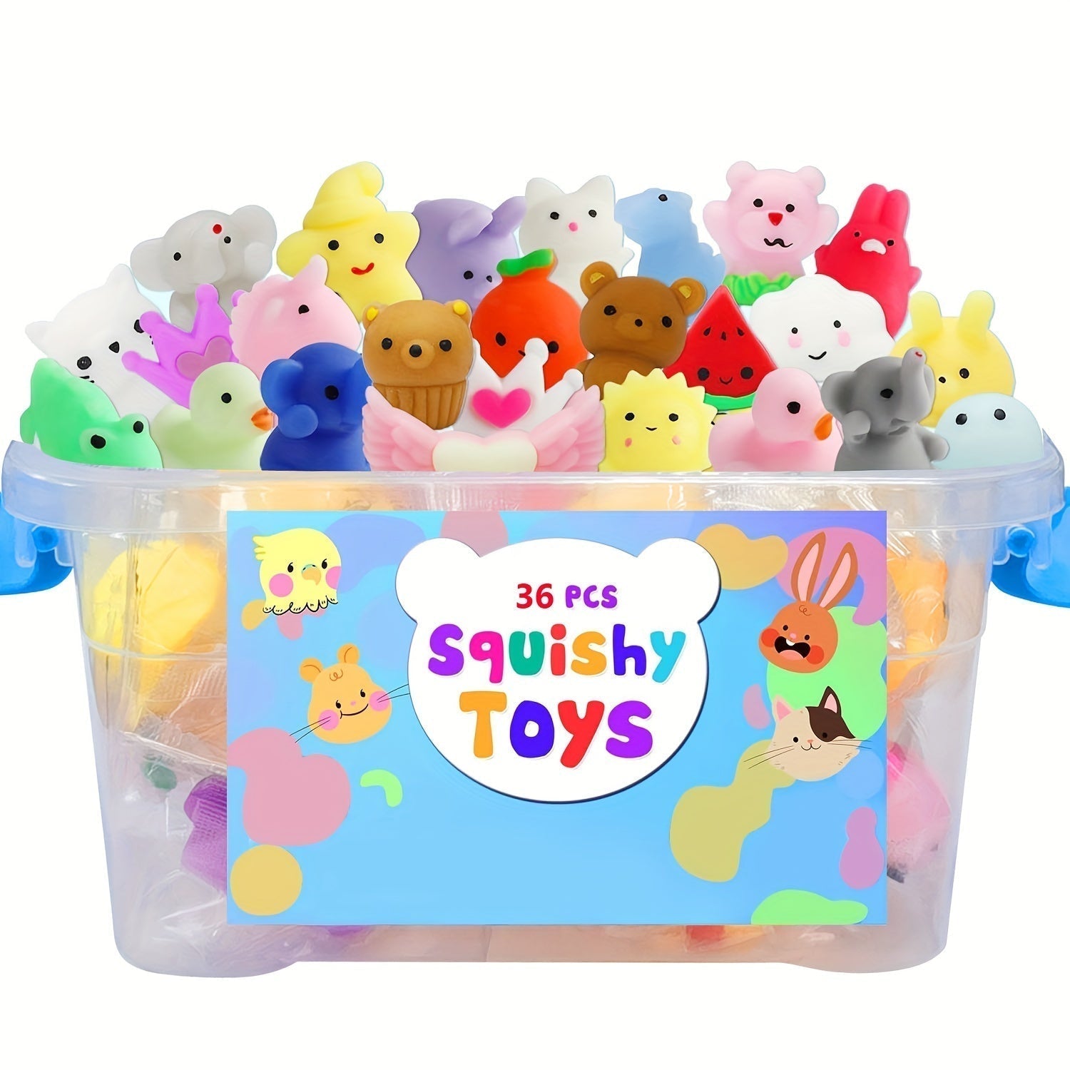 Soft Fun Animal Squeeze Toys Set - Pexav