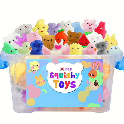Soft Fun Animal Squeeze Toys Set - Pexav