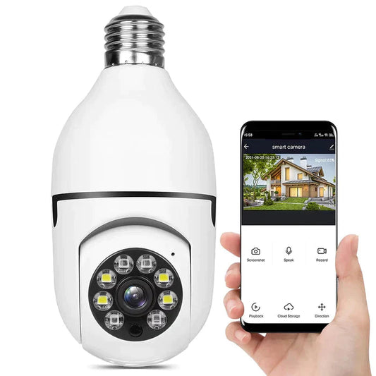 Wireless Smart Light Bulb Security Camera - Pexav