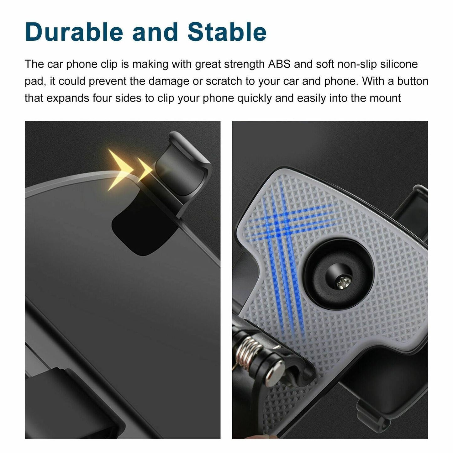 360 Degree Rotation Dashboard Phone Holder, Multipurpose Car Smartphones Mount Cell Mount Stand Suitable for 4 to 7 inch
