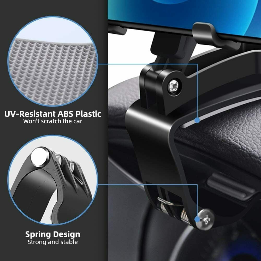 360 Degree Rotation Dashboard Phone Holder, Multipurpose Car Smartphones Mount Cell Mount Stand Suitable for 4 to 7 inch