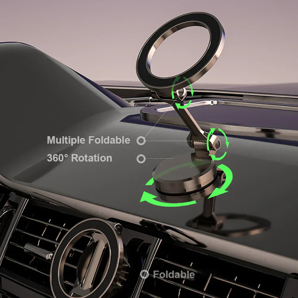 360° Foldable Magnetic Phone Holder for the Car - Strong & Adjustable-Nora Luxe