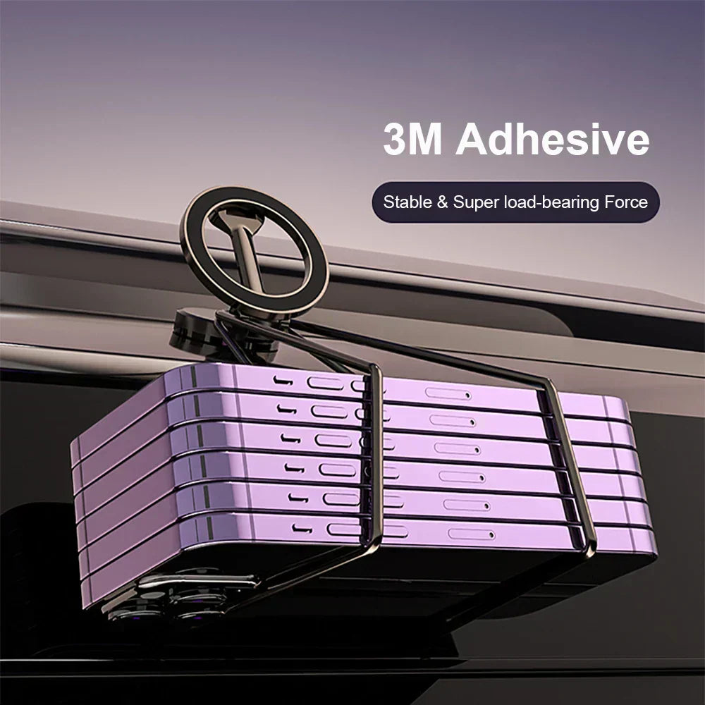 360° Foldable Magnetic Phone Holder for the Car - Strong & Adjustable-Nora Luxe