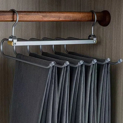 Compact Closet Pants Hanger – Slim Aluminum Organizer