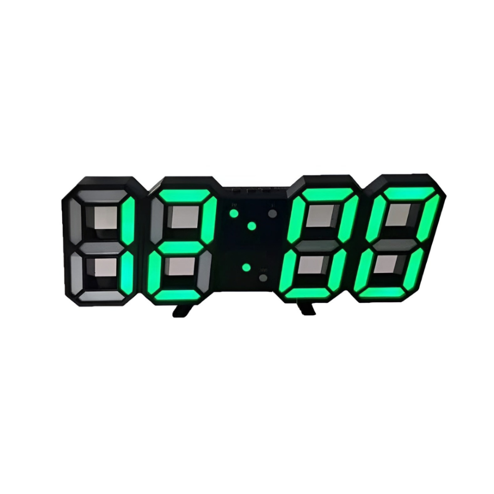 Big LED Nightlight Wall Clock with Dimmer Function