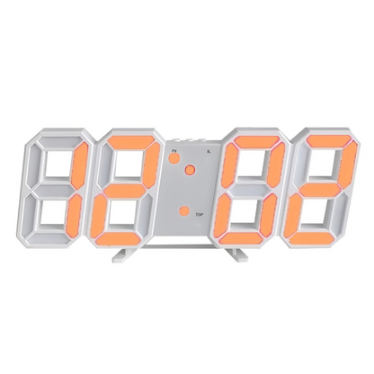 Modern 3D LED Nightlight Wall Clock