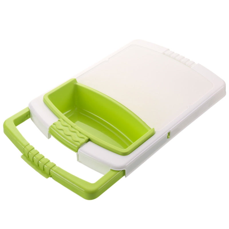 Space Saving Kitchen Cutting Board with Built-in Tray