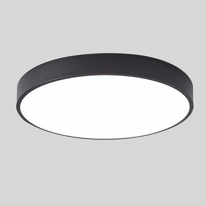 Simple White LED Ceiling Fixture Flush Mount Light