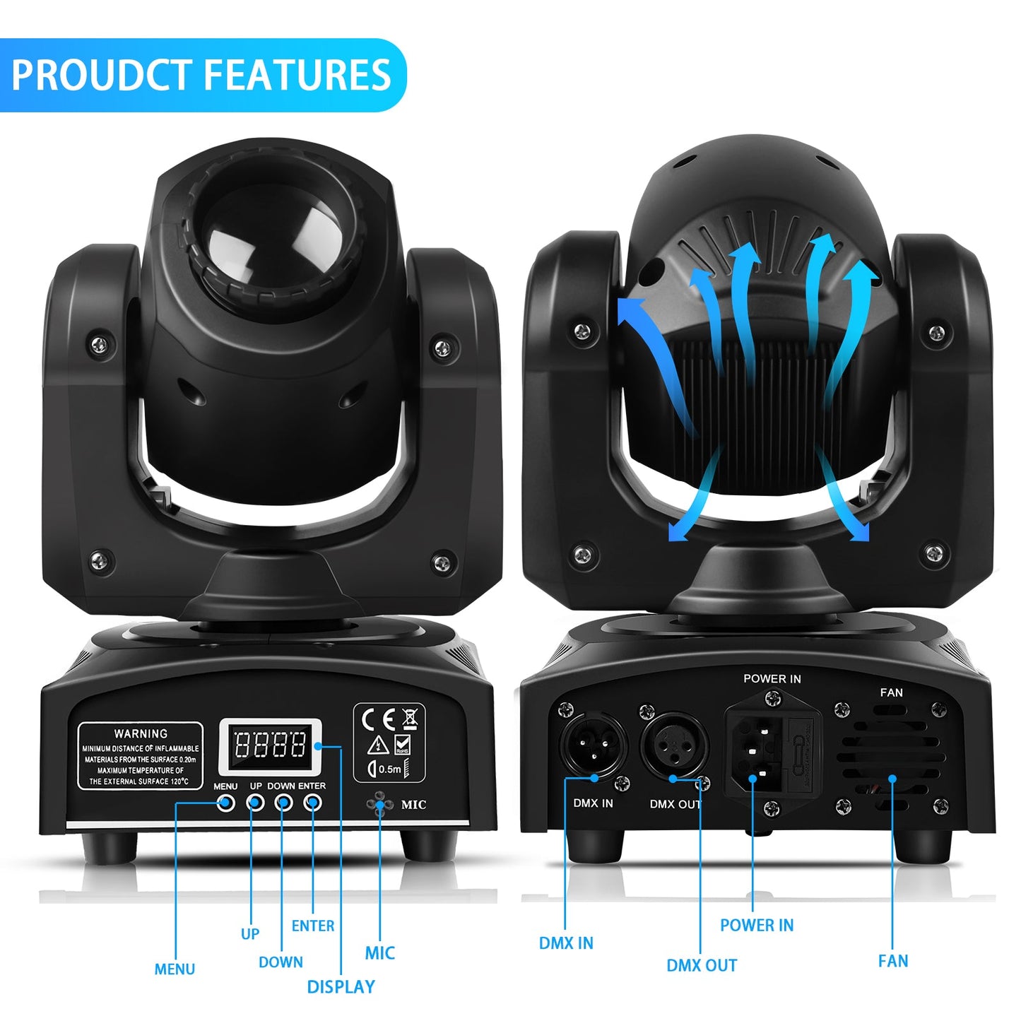 Automatic Stage Spot Lights