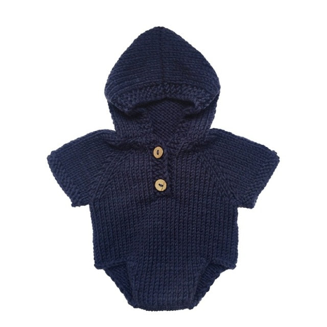 Adorable Baby Knit Jumpsuit Outfit