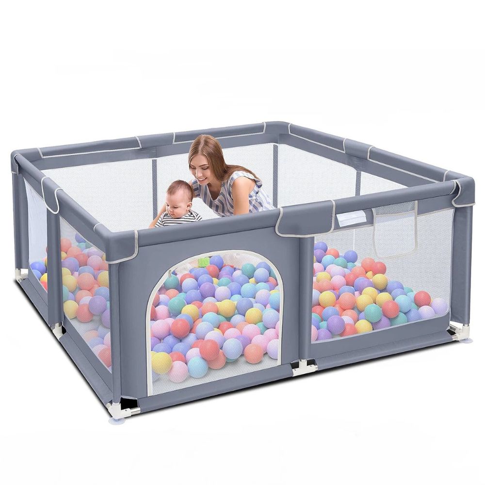 Big Folding Outdoor Baby Play Yard - Pexav