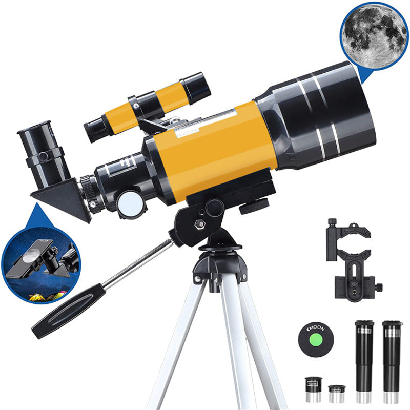 Kids' Astronomical Telescope With Adjustable Tripod And Hd Night Vision