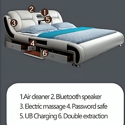 High Tech Smart Bed with Built-in Speakers