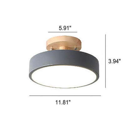 Simple Round LED Ceiling Light – Modern Flush Mount