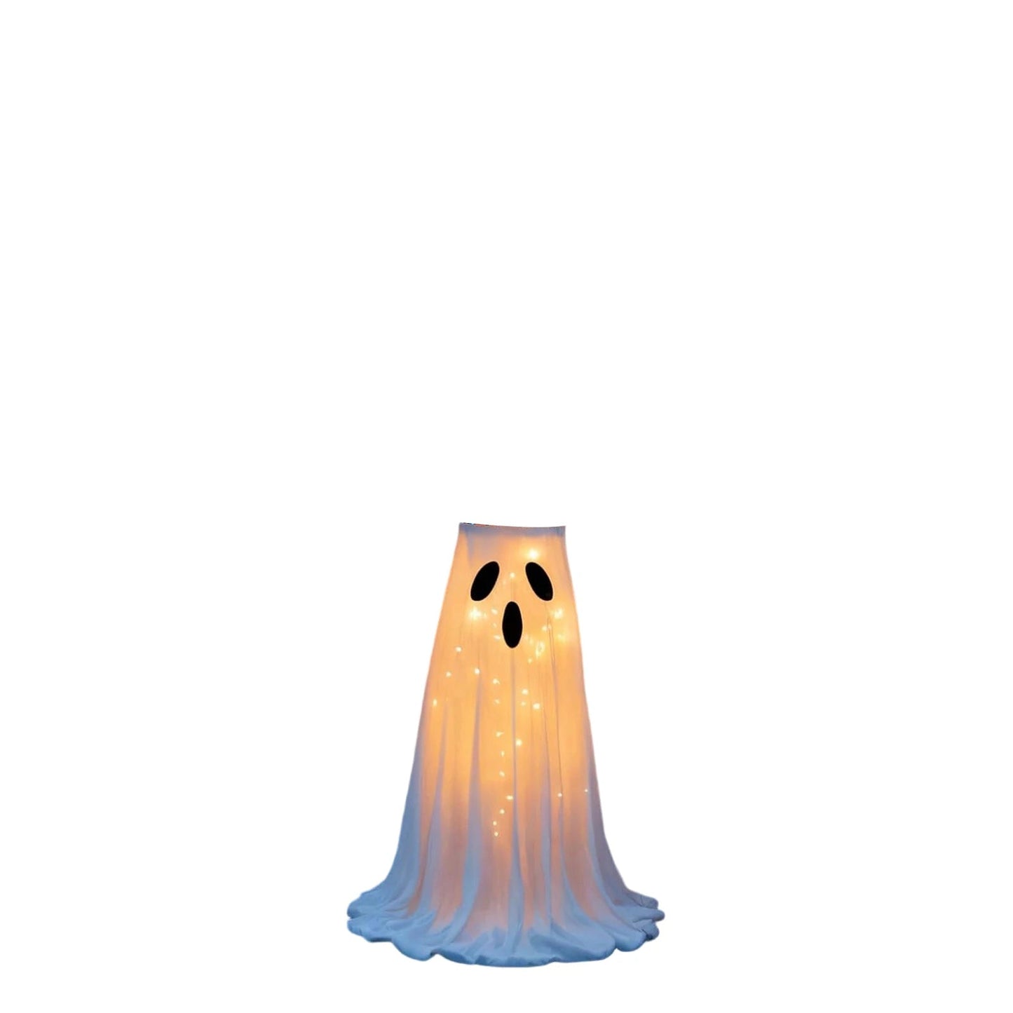 Spooky LED Halloween Candy Dish with Ghost Decor