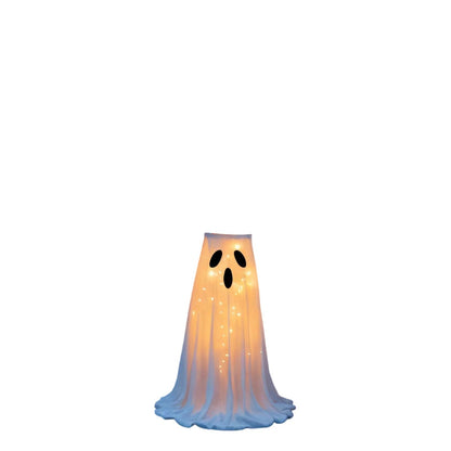 Spooky LED Halloween Candy Dish with Ghost Decor