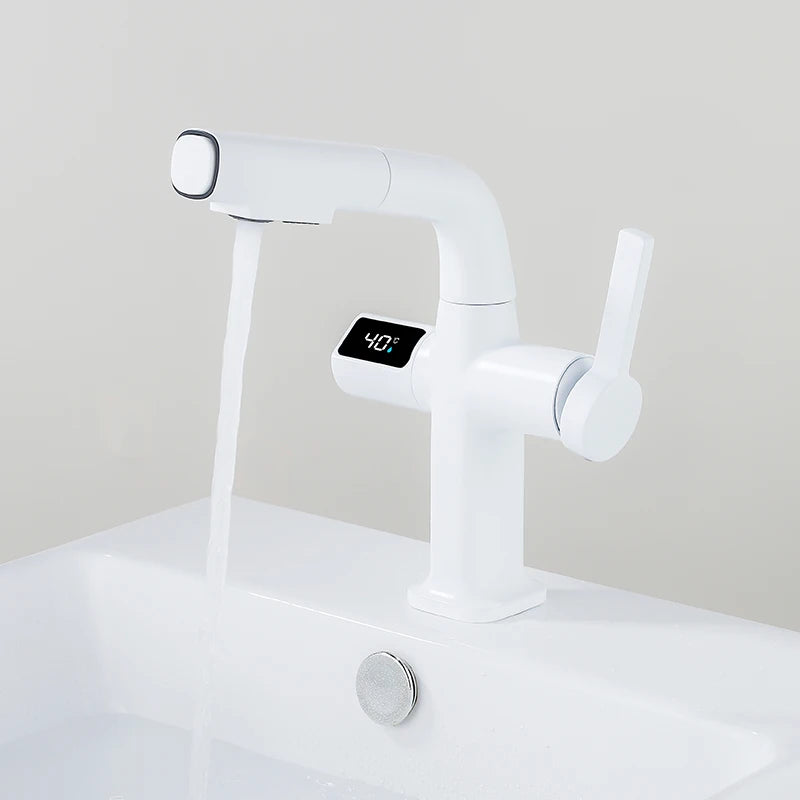 Luxury Home Brushed Nickel Digital Shower Faucet