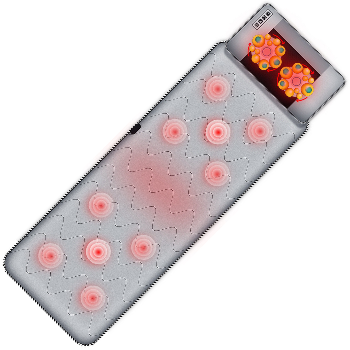 Warm Electric Massage Mattress Pad - Compact Folding Heat Therapy Mat