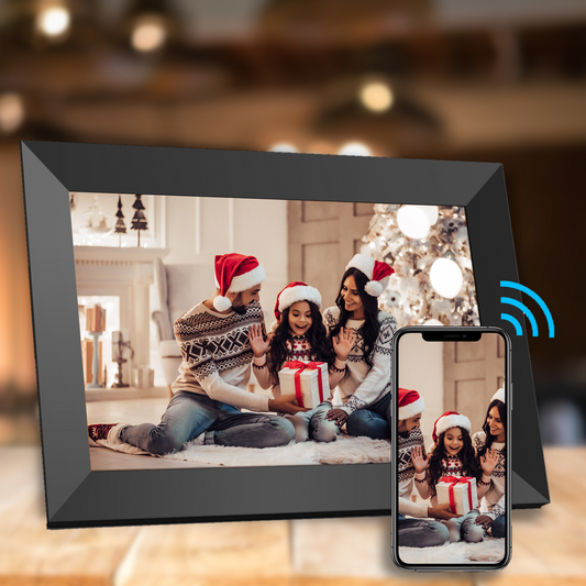Wireless Digital Photo Frame 10 Inch Touch Screen Display - Pexav