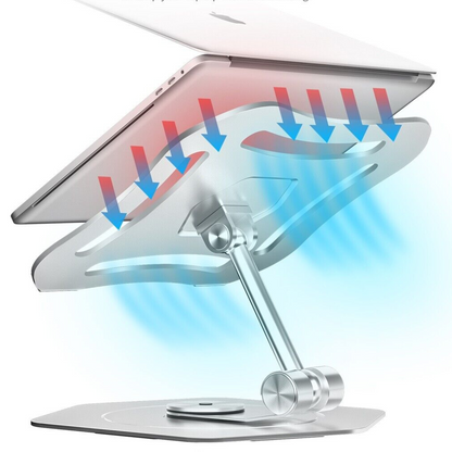 Adjustable Height Laptop Desk Stand with 360 Rotation